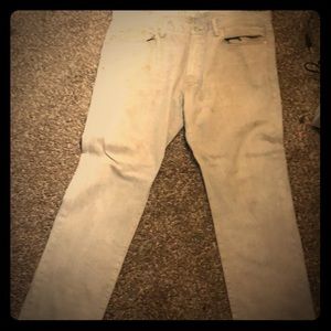 Men’s gap jeans 40 x 32 grayish tan color
